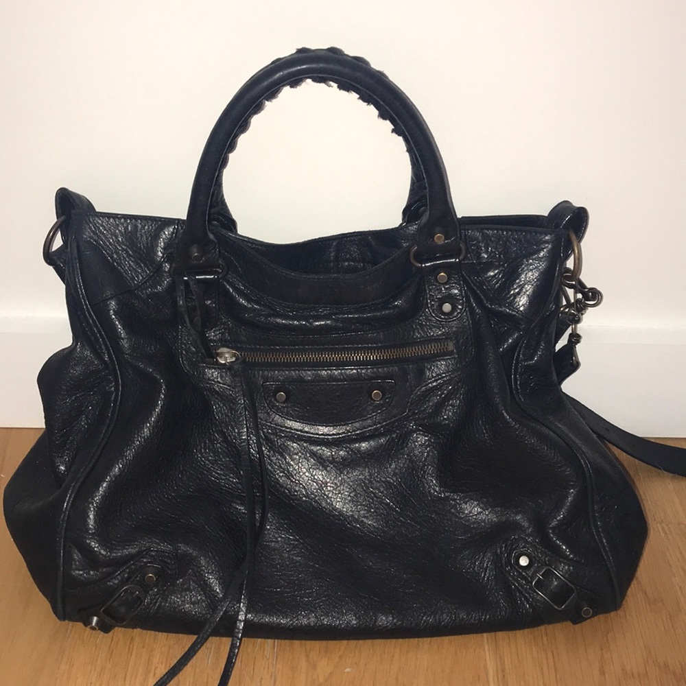 Balenciaga “City Bag” in Black